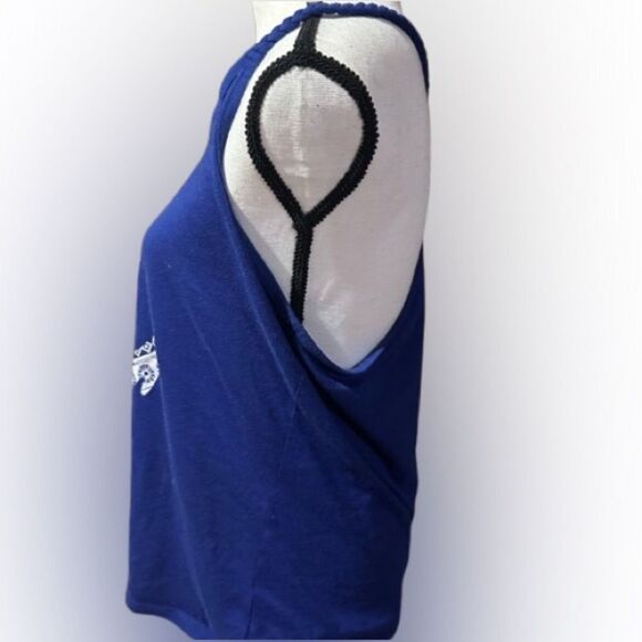 🟧 3 for $25 No Boundaries Blue Anchor Tank Top - Picture 2 of 3